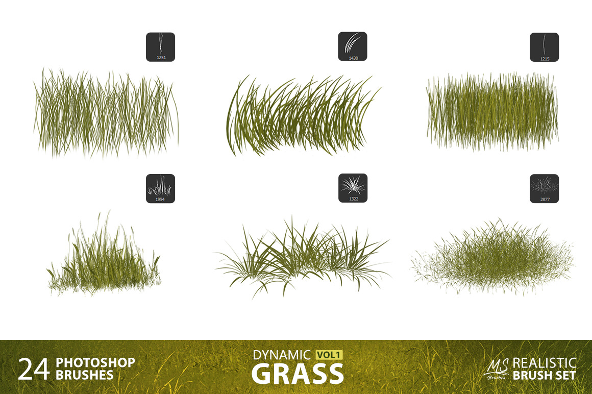 Grass Photoshop Brushes