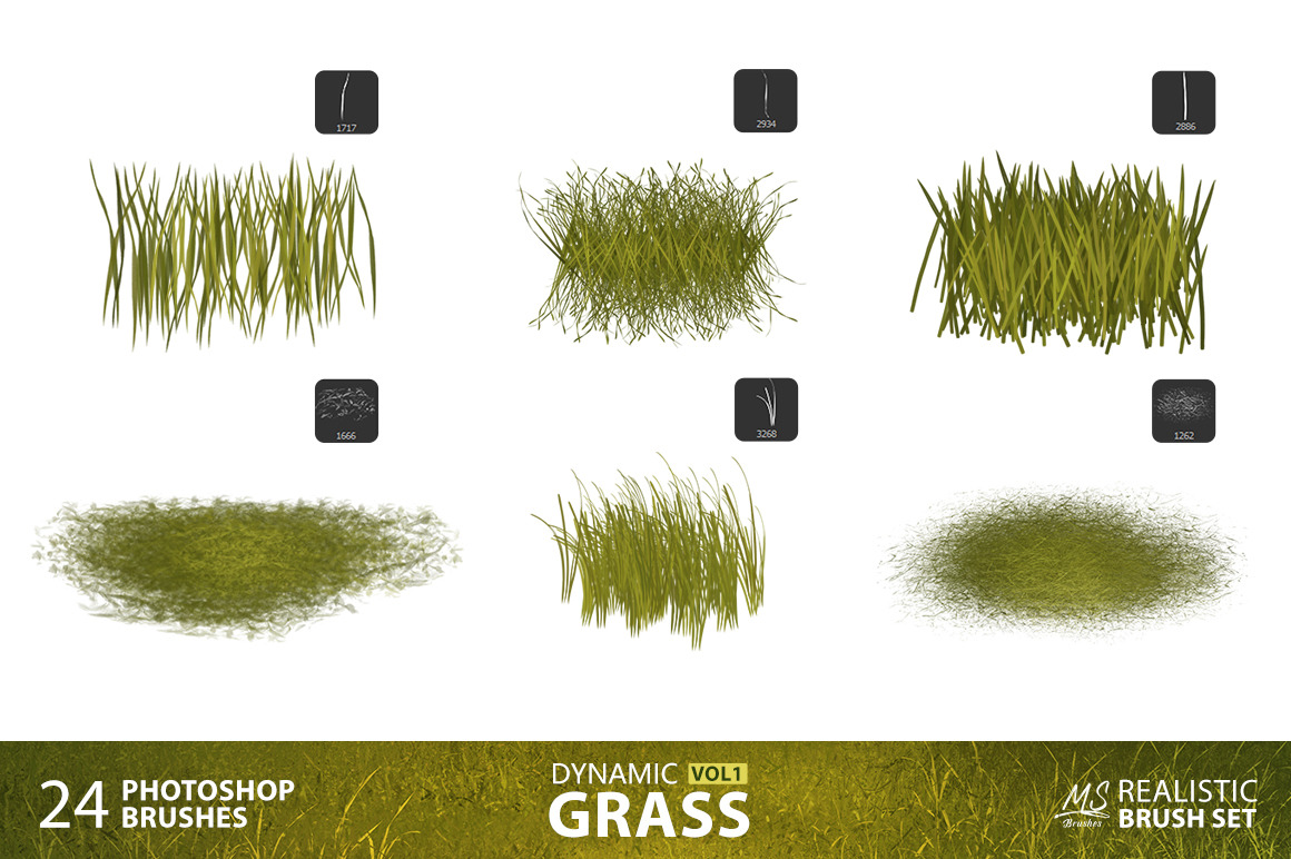 Grass Photoshop Brushes