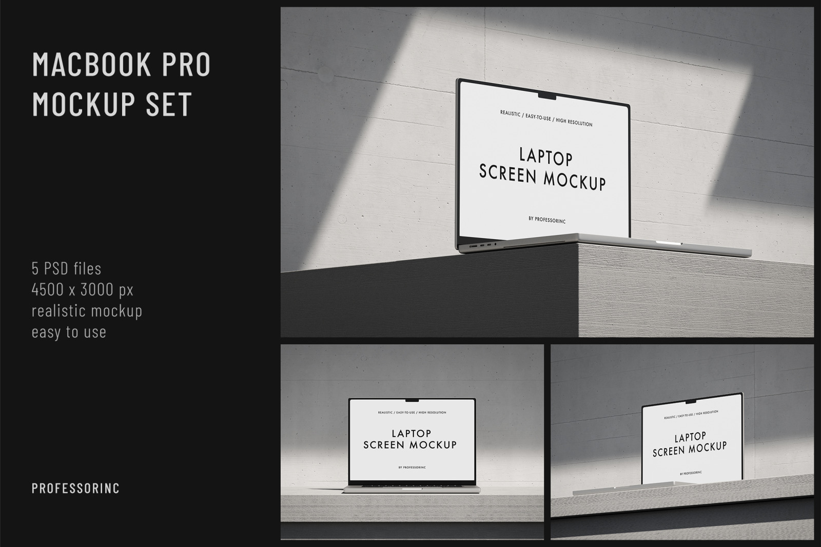 Laptop Mockup Set Laptop Mockup Set