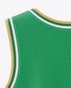 Wishbone Collar Basketball Jersey Mockup