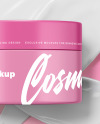 Matte Cosmetic Jar Mockup