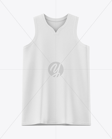 Wishbone Collar Basketball Jersey Mockup