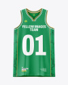 Wishbone Collar Basketball Jersey Mockup