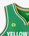 Wishbone Collar Basketball Jersey Mockup