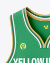 Wishbone Collar Basketball Jersey Mockup