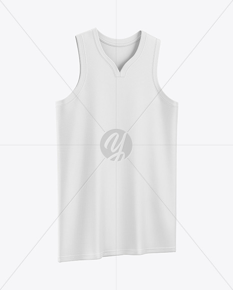 Wishbone Collar Basketball Jersey Mockup