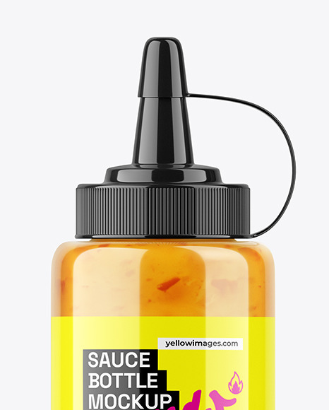 Squeeze Sauce Bottle Mockup