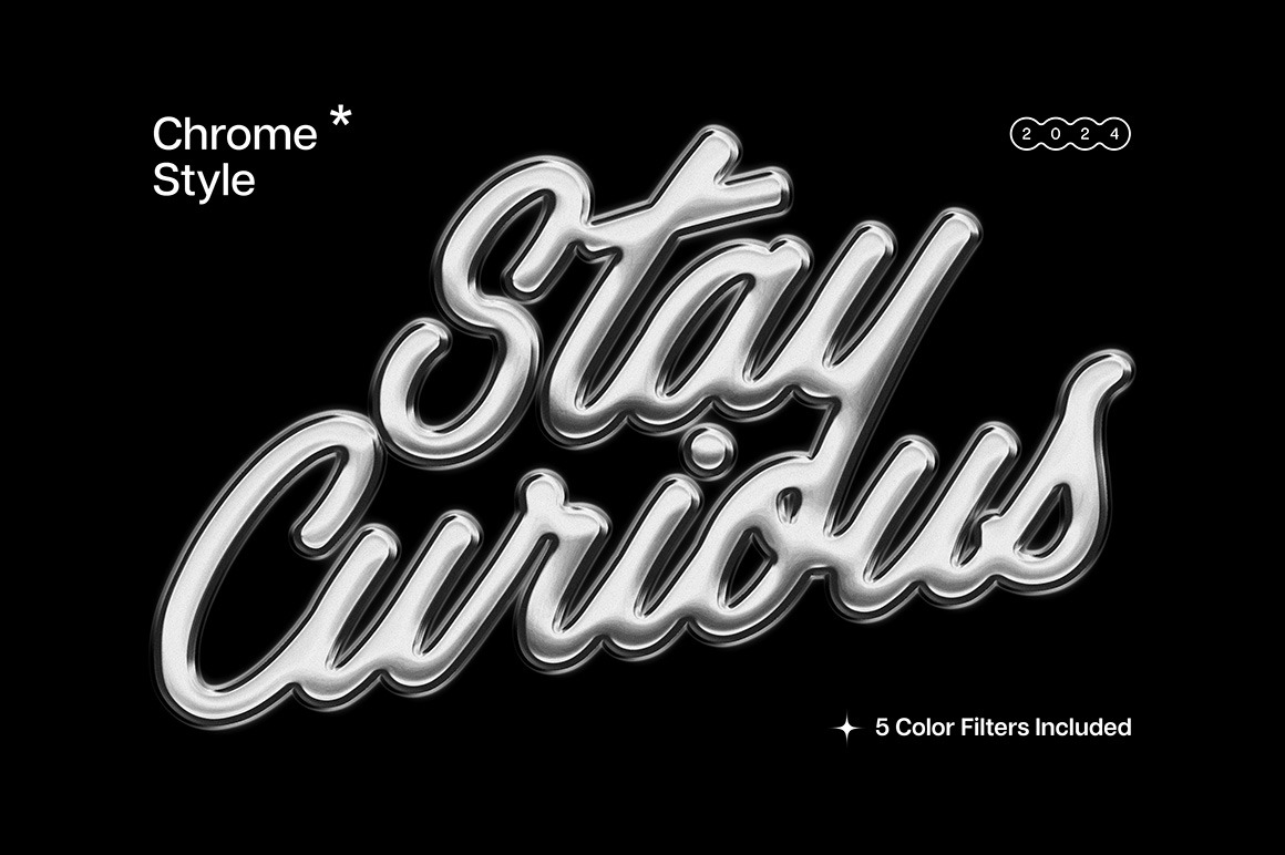 Metal Chrome Text Effect Metal Chrome Text Effect