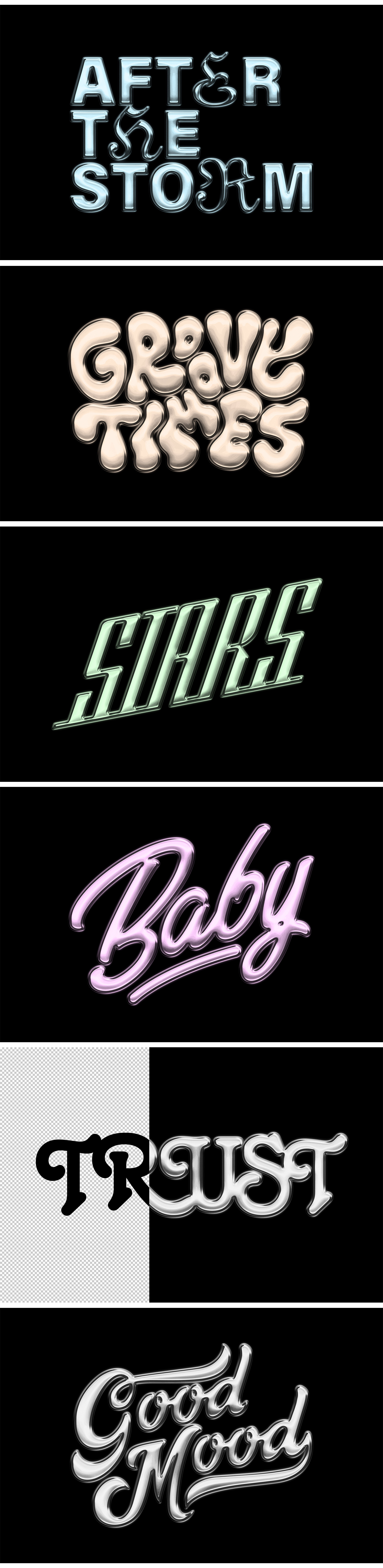 Metal Chrome Text Effect Metal Chrome Text Effect