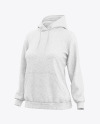 Women’s Heather Hoodie Mockup - Half Side View