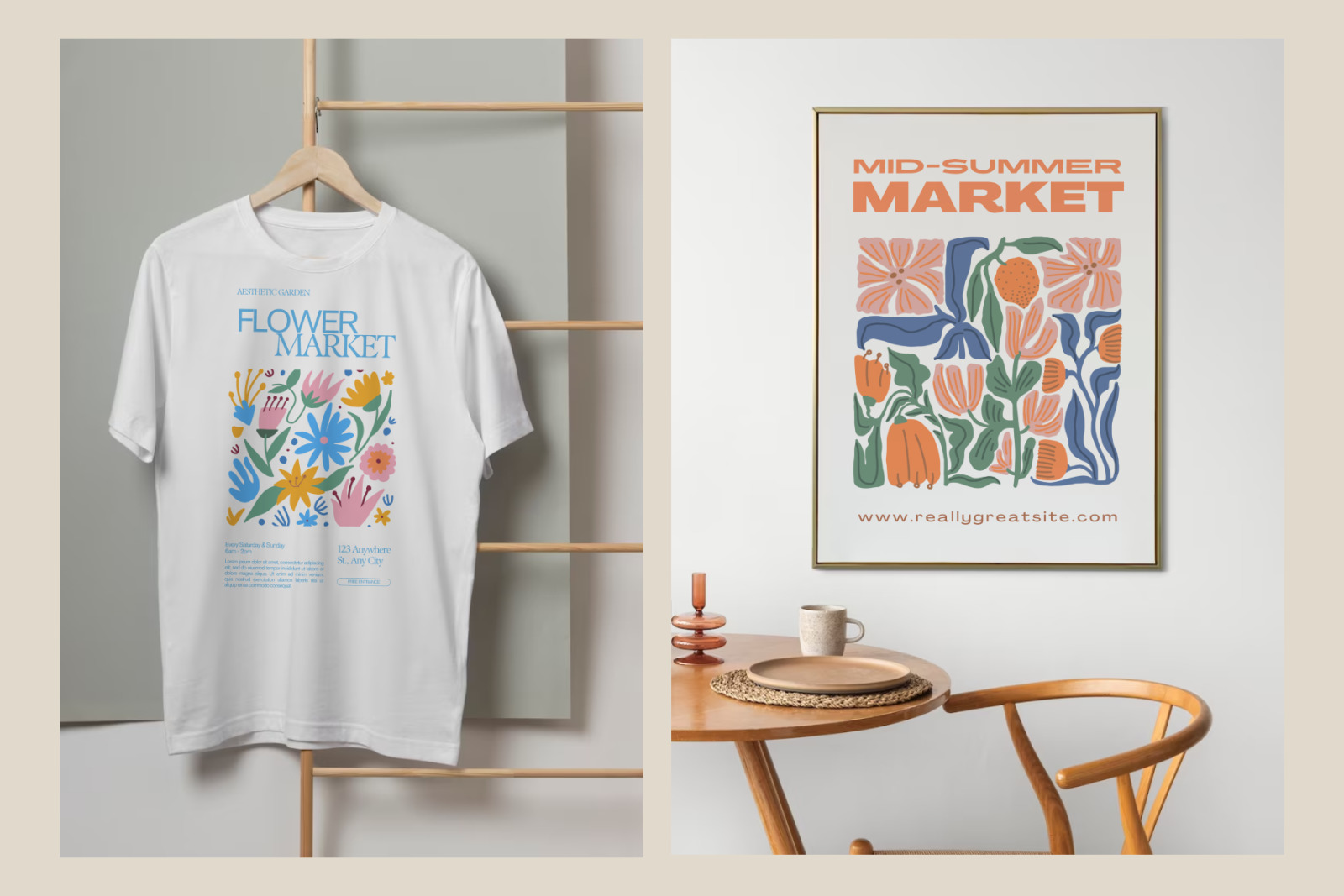 Naive Flowers: Patterns & Posters Naive Flowers: Patterns & Posters