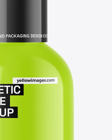 Glossy Cosmetic Bottle Mockup