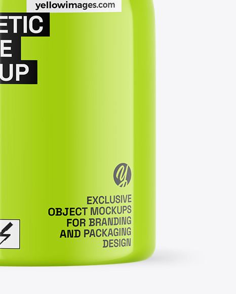 Glossy Cosmetic Bottle Mockup