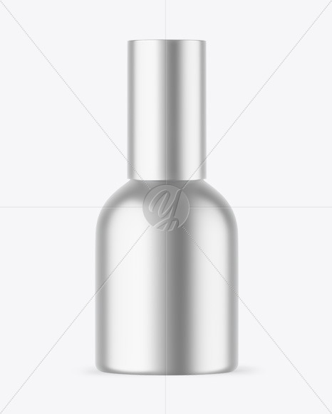 Matte Metallic Cosmetic Bottle Mockup