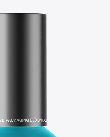 Matte Metallic Cosmetic Bottle Mockup