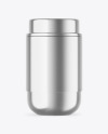 Metallic Insulated Food Jar Mockup