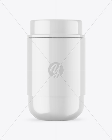 Glossy Insulated Food Jar Mockup