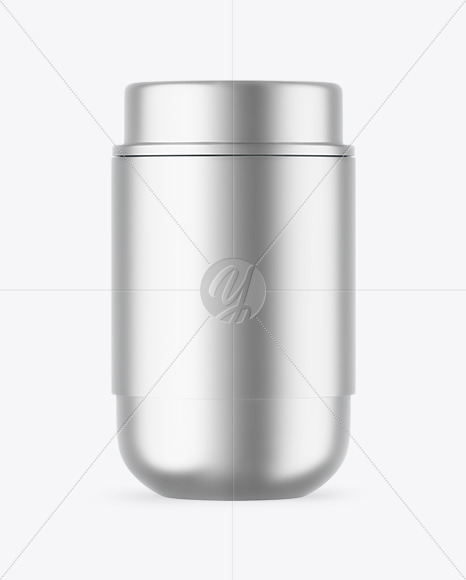 Matte Metallic Insulated Food Jar Mockup