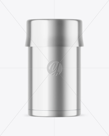 Metallic Insulated Food Jar Mockup