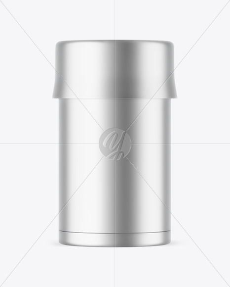 Matte Metallic Insulated Food Jar Mockup