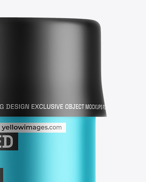 Matte Metallic Insulated Food Jar Mockup