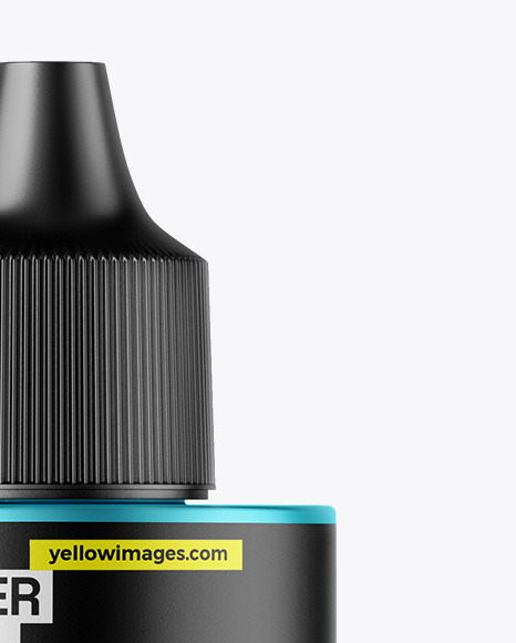 Matte Metallic Dropper Bottle Mockup