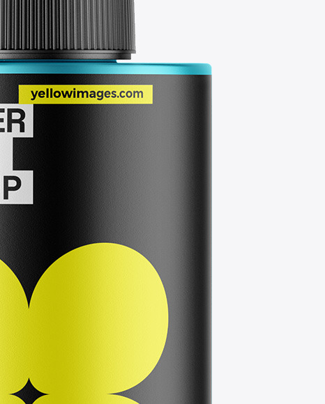 Matte Metallic Dropper Bottle Mockup