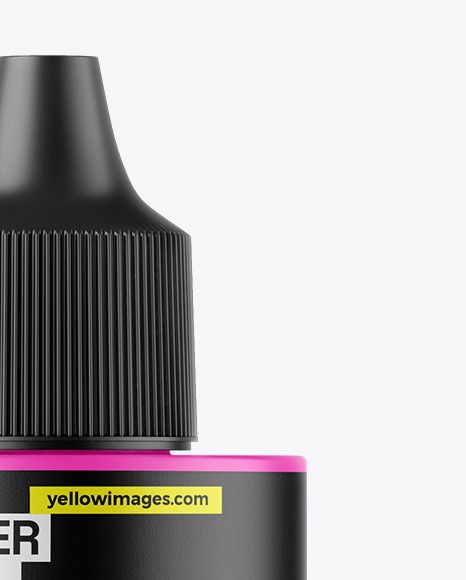 Matte Dropper Bottle Mockup