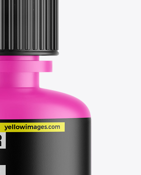 Matte Dropper Bottle Mockup