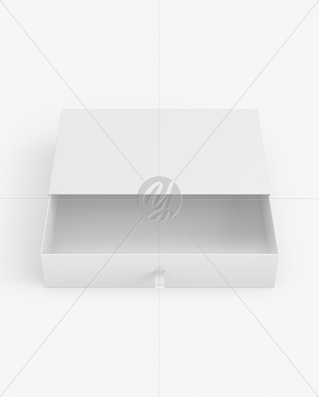 Opened Gift Paper Box Mockup