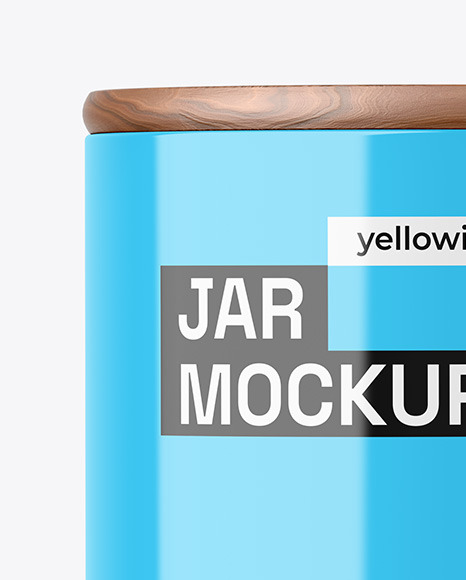 Glossy Jar Mockup