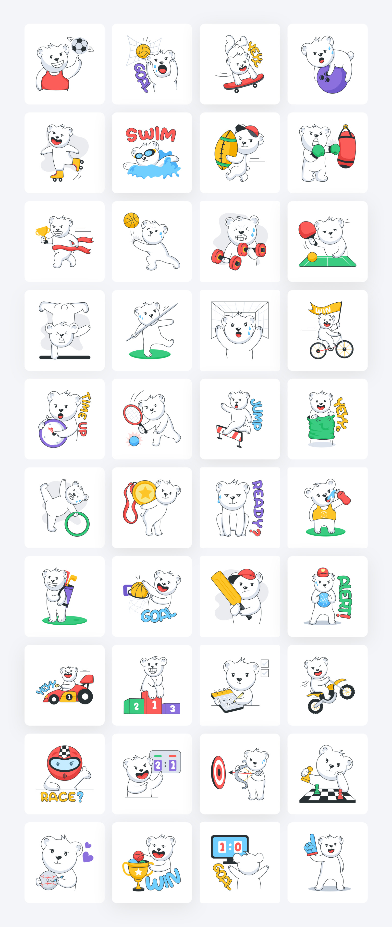 Animated Sports Stickers Animated Sports Stickers
