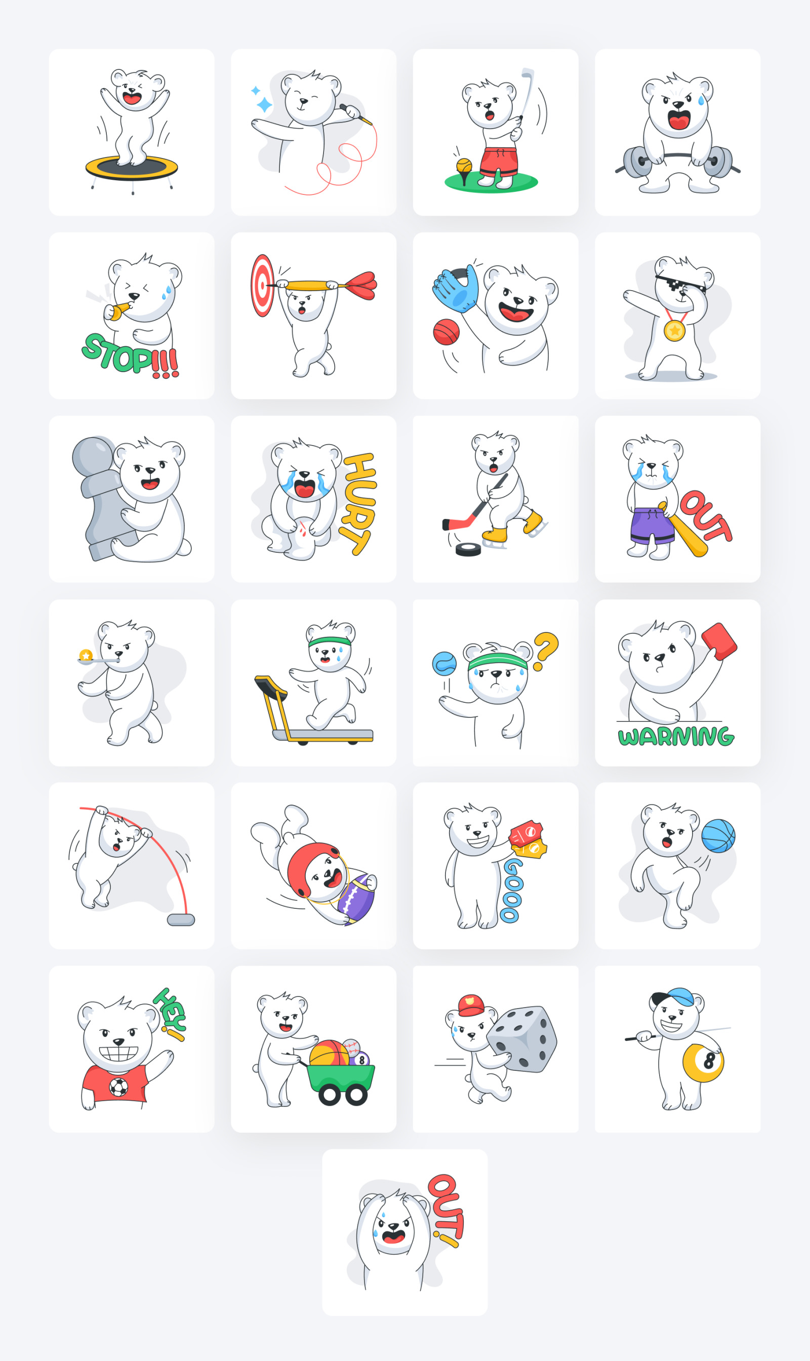 Animated Sports Stickers