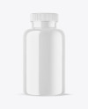 Glossy Plastic Pills Bottle Mockup