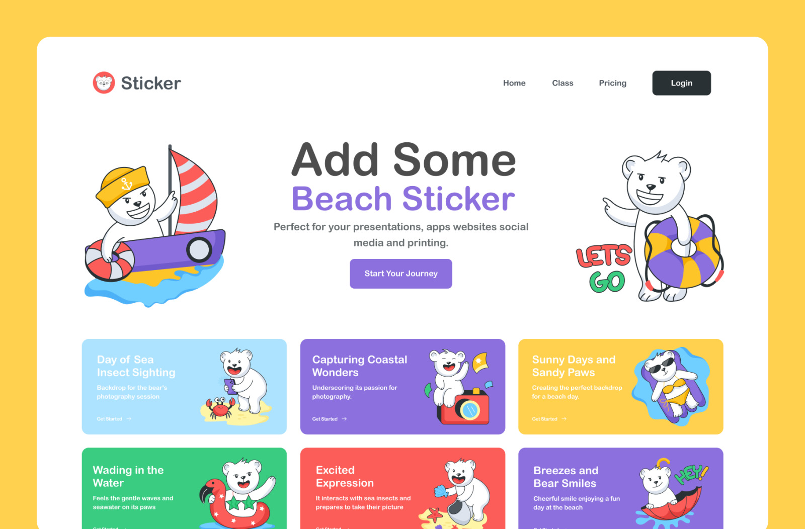 Animated Beach Stickers Animated Beach Stickers