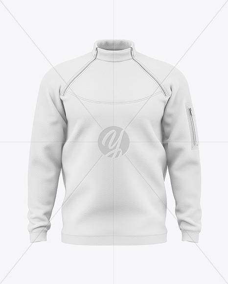 Men’s Zip Sweatshirt Mockup - Front View