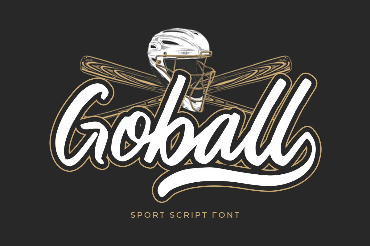 Goball – Sport Script Font Goball – Sport Script Font