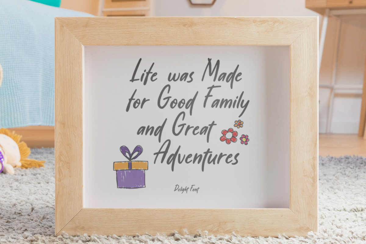 Delight – Playful Handwritten Font Delight – Playful Handwritten Font
