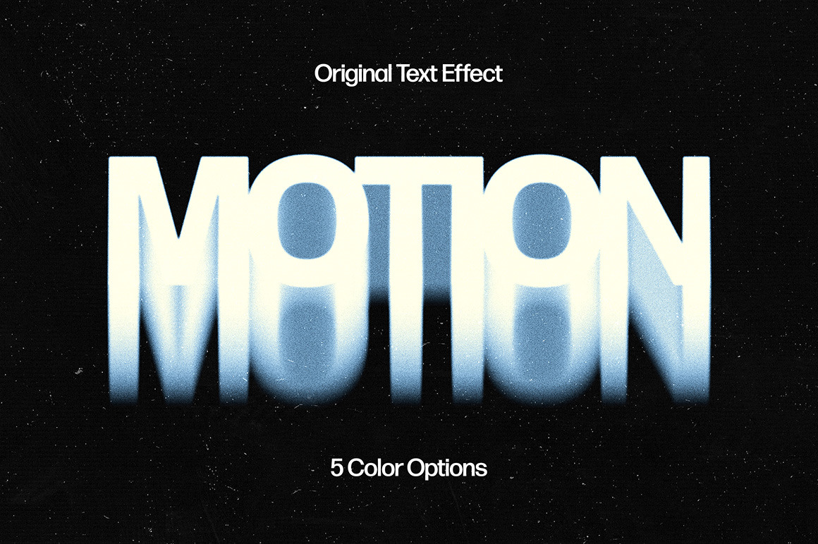 Motion Blur Melting Text Effect