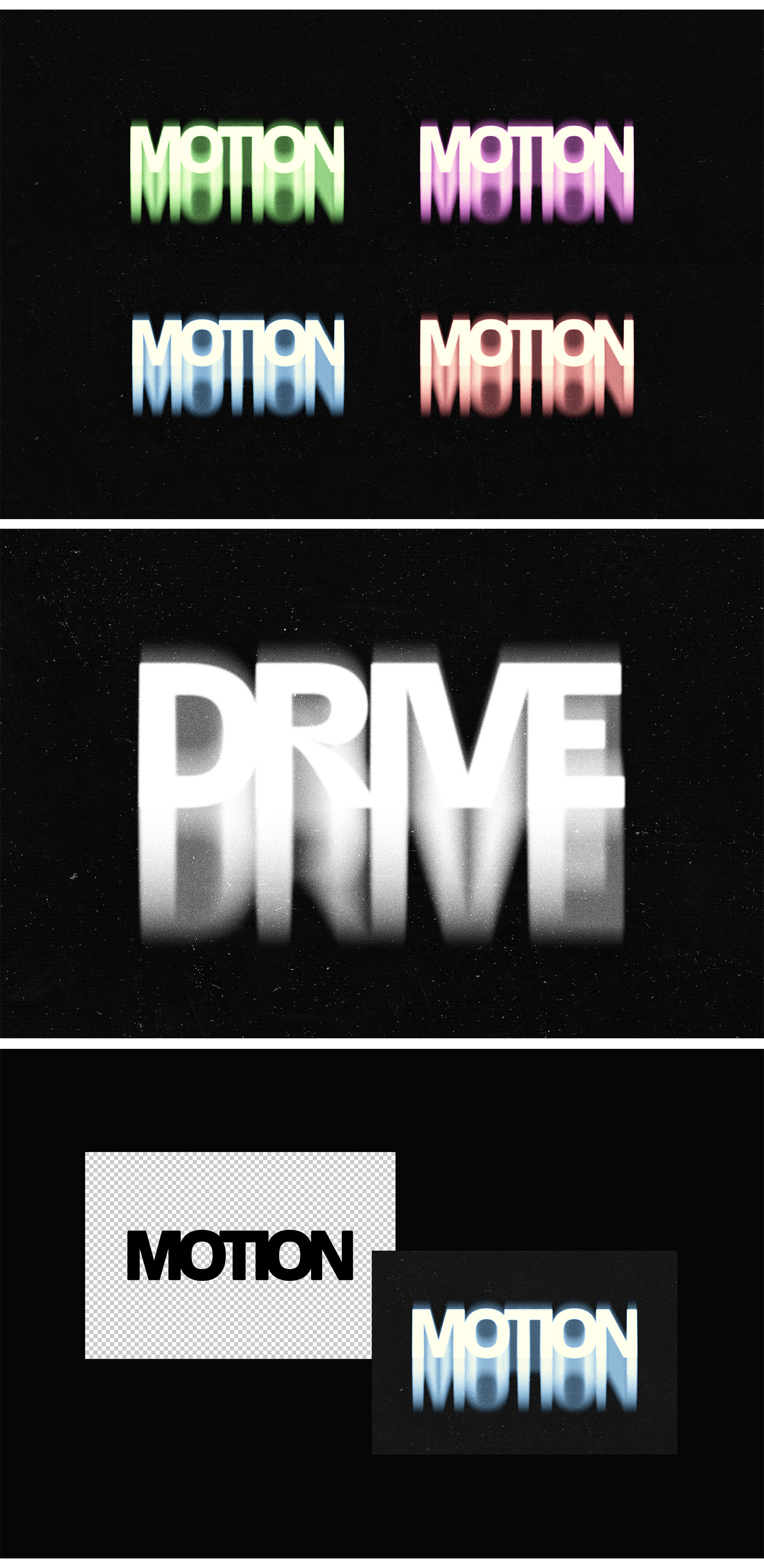 Motion Blur Melting Text Effect Motion Blur Melting Text Effect