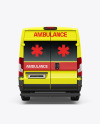 Van Ambulance Mockup - Back View