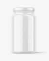 Glossy Large Jar Mockup