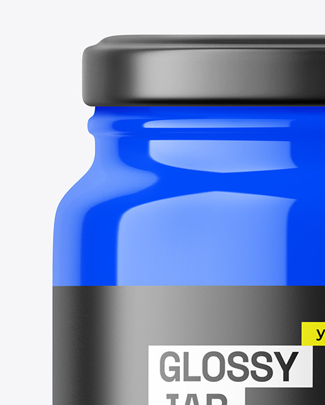 Glossy Large Jar Mockup