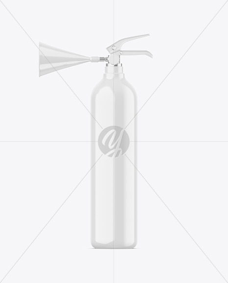 Glossy Fire Extinguisher Mockup