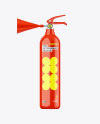 Glossy Fire Extinguisher Mockup