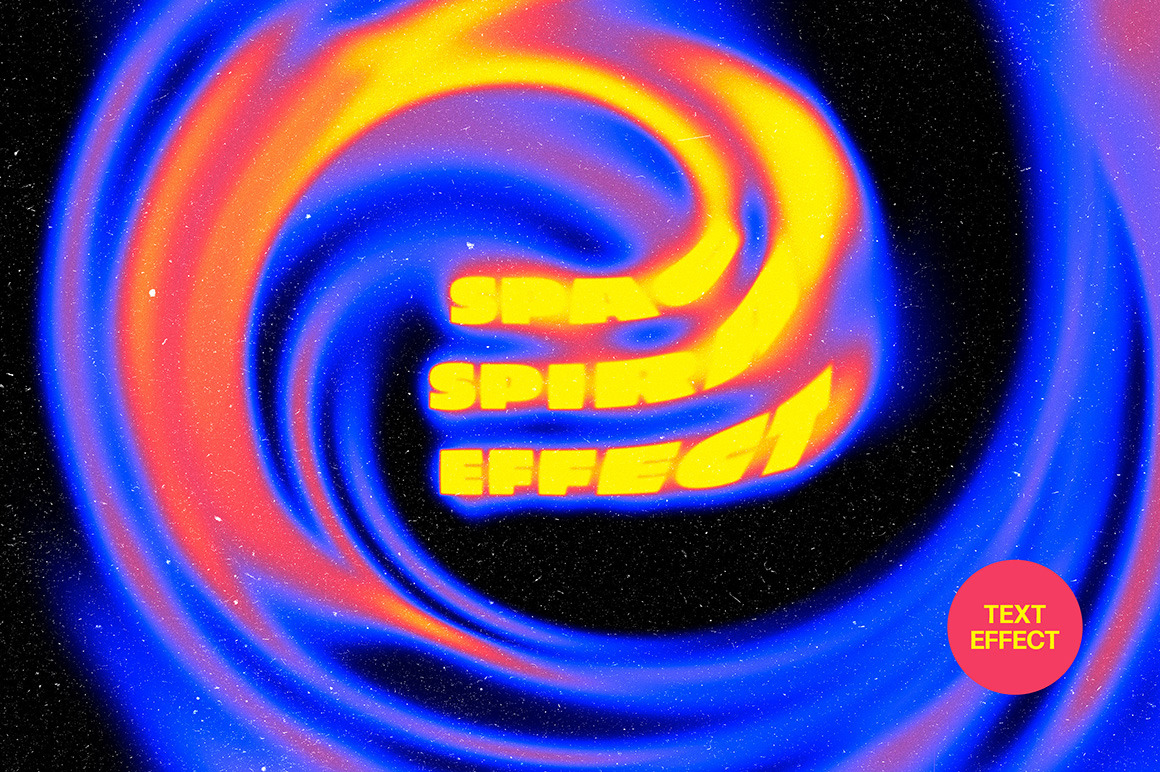 Liquid Spiral Text Effect Liquid Spiral Text Effect