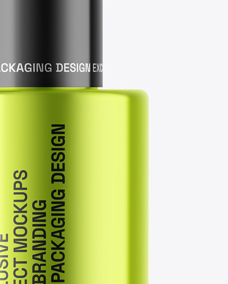 Metallic Cosmetic Bottle Mockup