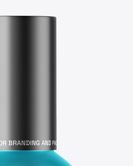 Matte Metallic Cosmetic Bottle Mockup
