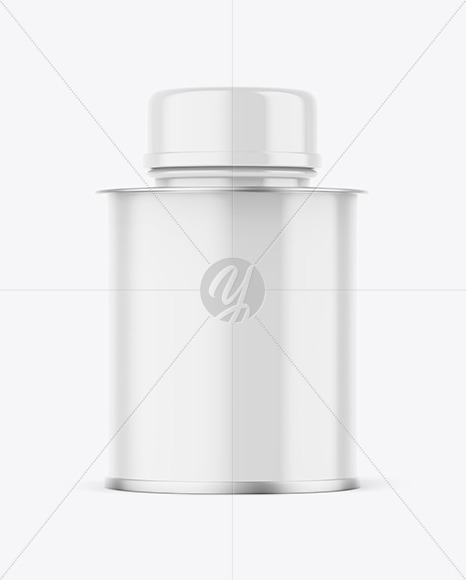 18L Glossy Tin Can Mockup