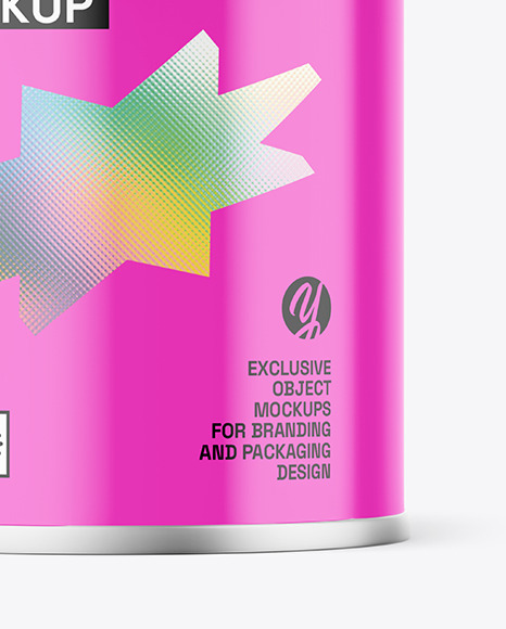 18L Glossy Tin Can Mockup - Free Download Images High Quality PNG, JPG